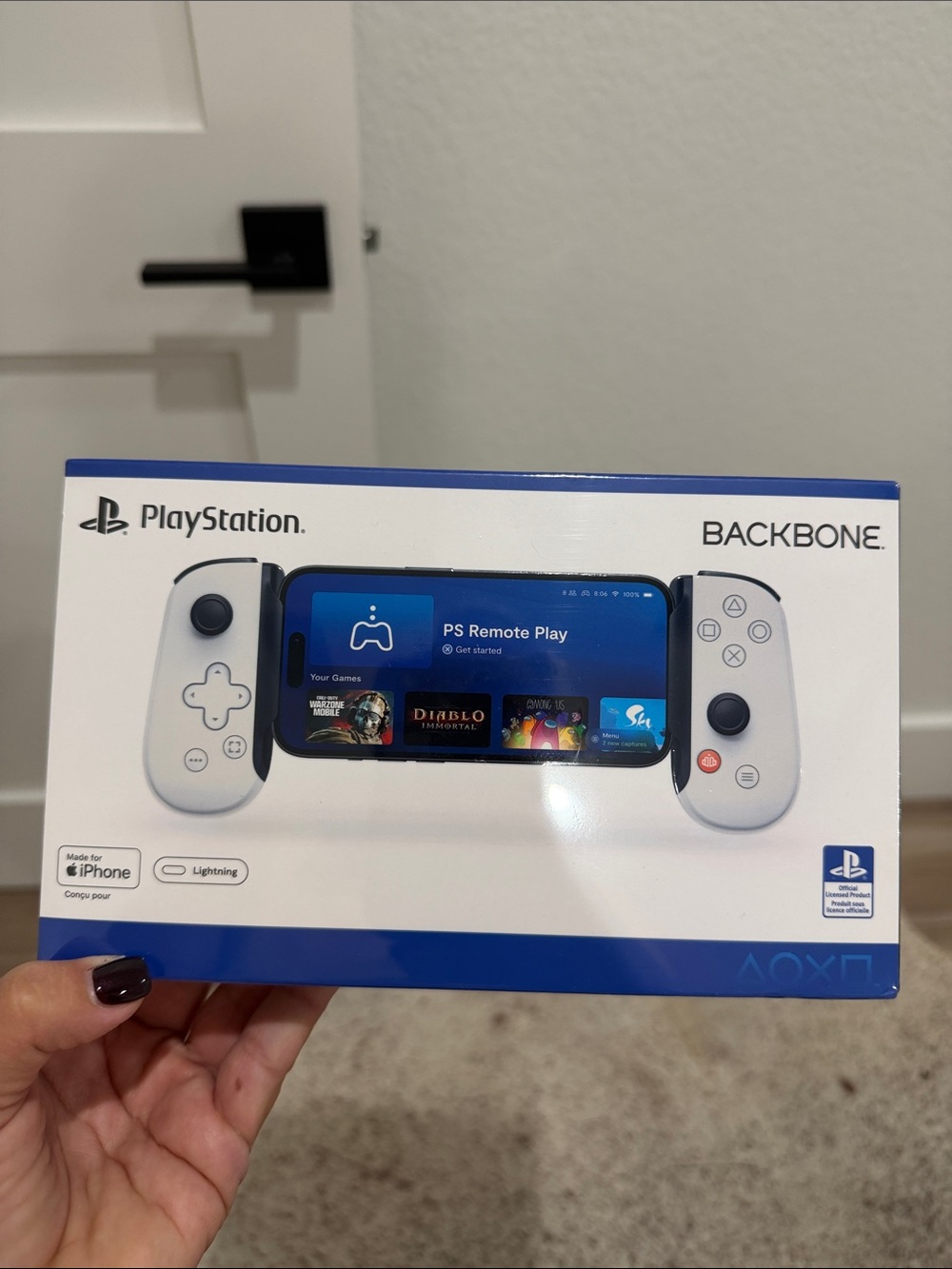 Sony White Backbone One Mobile Controller for iPhone